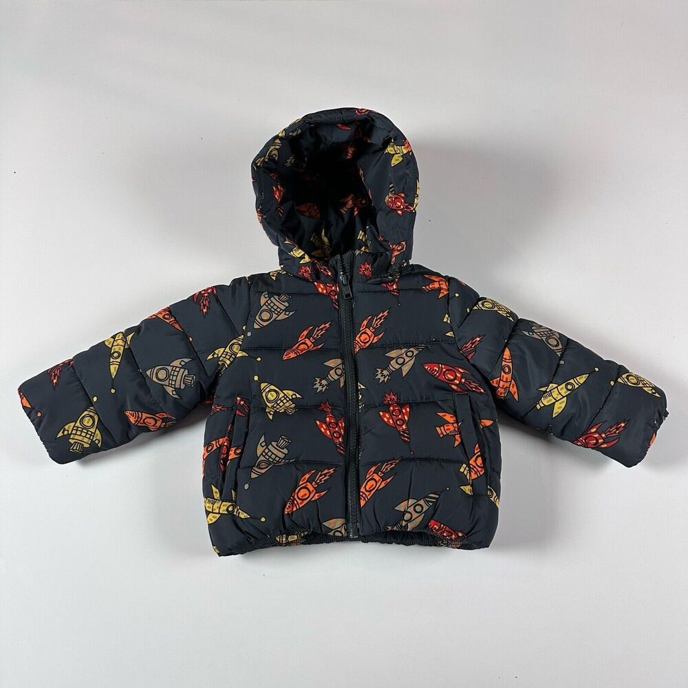 Stella McCartney Kids Rockets  Puffer Jacket Boys Unisex 12 months